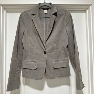 Jcrew Factory Corduroy Blazer Gray Size 2